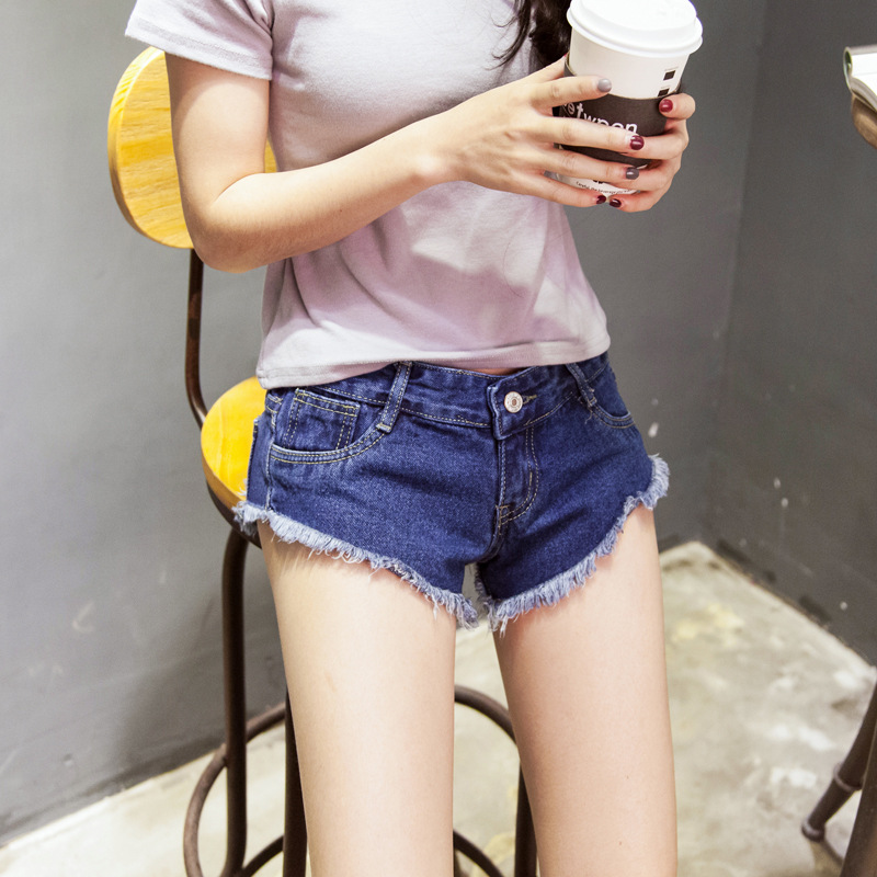 Low-Waisted Women's Denim Shorts