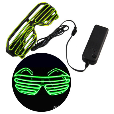 el Flash Blind Disco dancing Vocal concert bar Nightclub KTV Stage Performance LED originality Cool luminescence glasses