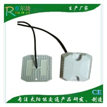 厂家直销铸铝有源道钉 高速隧道频闪灯 24V黄白LED诱导灯