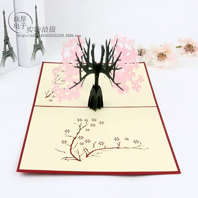 Three dimensional postcard, handmade, direct factory sales, in 3d format, custom-made
