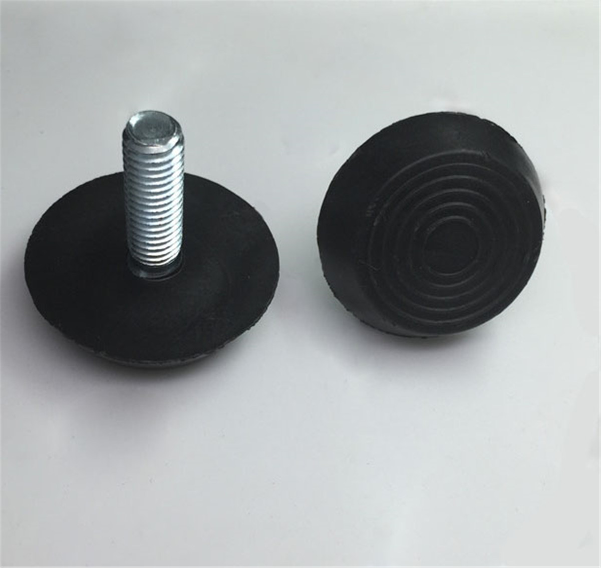 螺纹可调脚 圆形调整脚 黑色固定脚垫