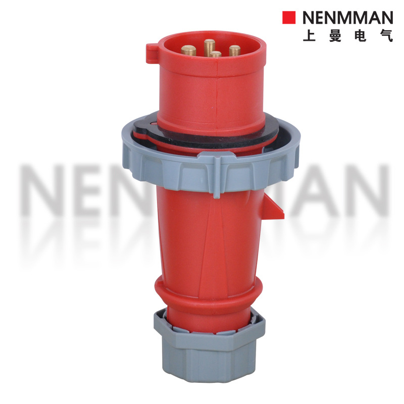 厂家上曼NENMMAN相位防水TYP-3339工业插头4芯16A 400V IP67