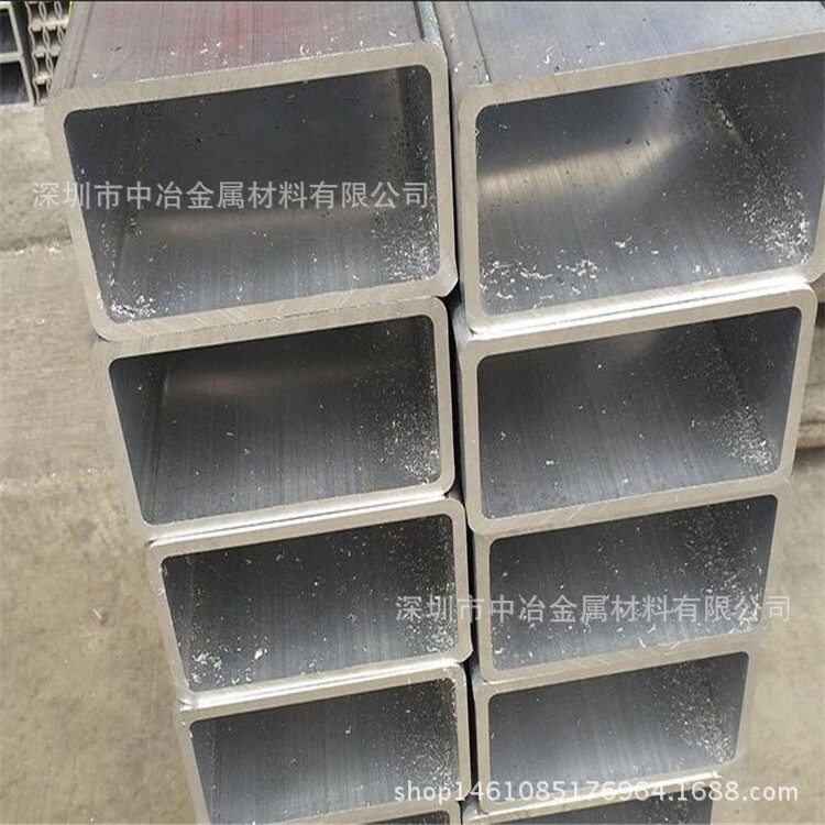 6063铝管 铝方通 50*50mm正方通 100*50mm扁方通 佛山生产厂家