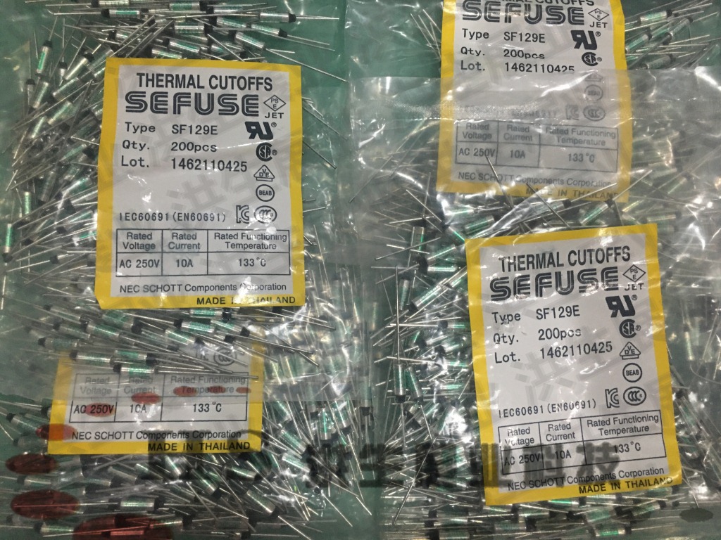 NEC/SEFUSE 金属热保护温度保险 SEFUSE SF119E 10A 121度
