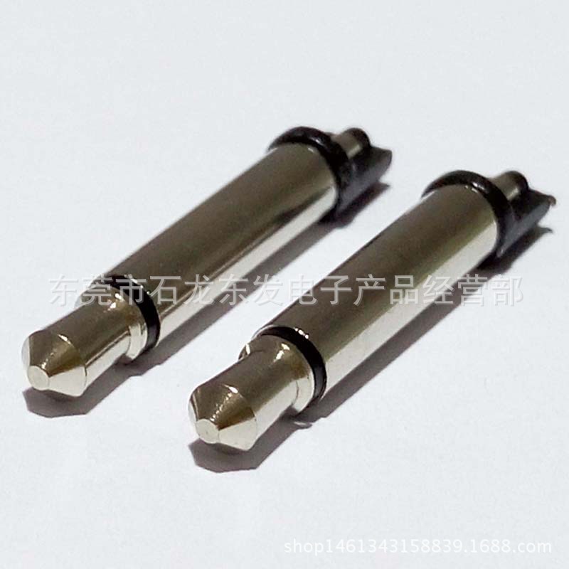 3.5单声无盘35双声道耳机插针镀镍公头总长23.5外露19MM单音银针