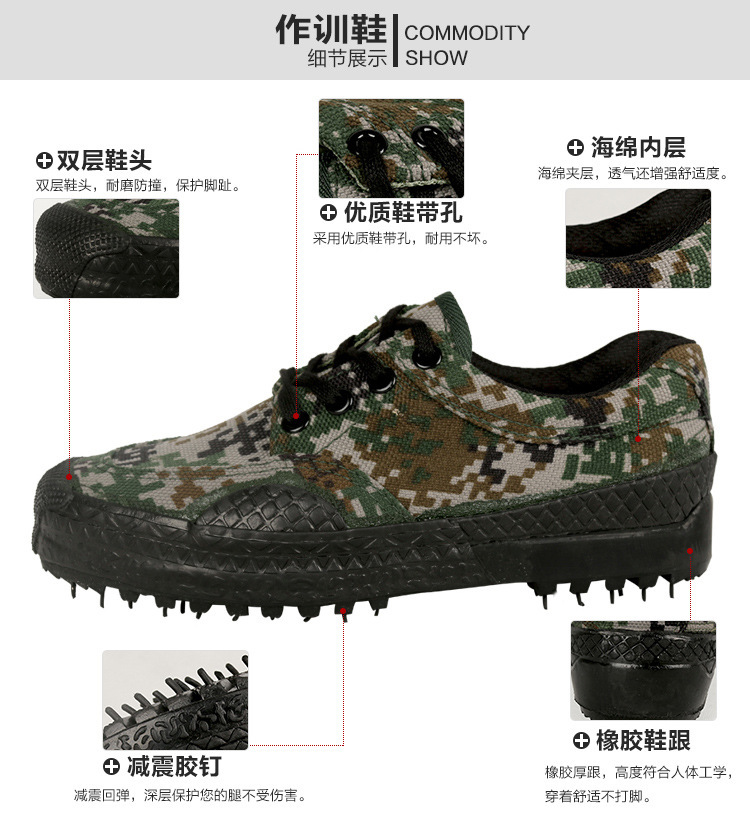 Bottes militaires en toile - porter - Ref 1399770 Image 18