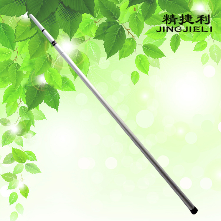 园林工具杆 厂家4.5米旋转铝合金三节伸缩杆高枝锯杆 精捷利高枝