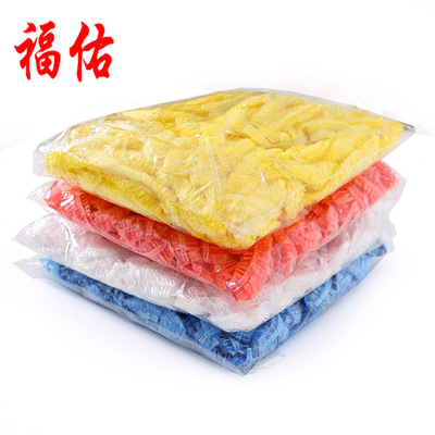 Bliss Disposable shower cap Strip Plastic waterproof thickening Hotel pe Dye hair Shower cap Manufactor wholesale