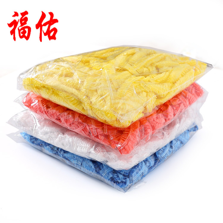 Bliss Disposable shower cap Strip Plastic waterproof thickening Hotel pe Dye hair Shower cap Manufactor wholesale