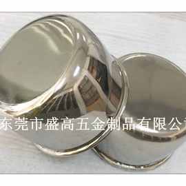 不锈钢拉深加厚银色碗 金属不锈钢双层圆形碗 单层防烫手饭碗