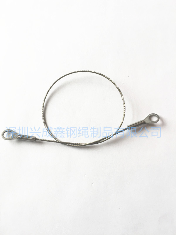 专业生产钢丝绳保险绳 接线端子 钢丝绳压铸锌头 钢丝绳冲压端子