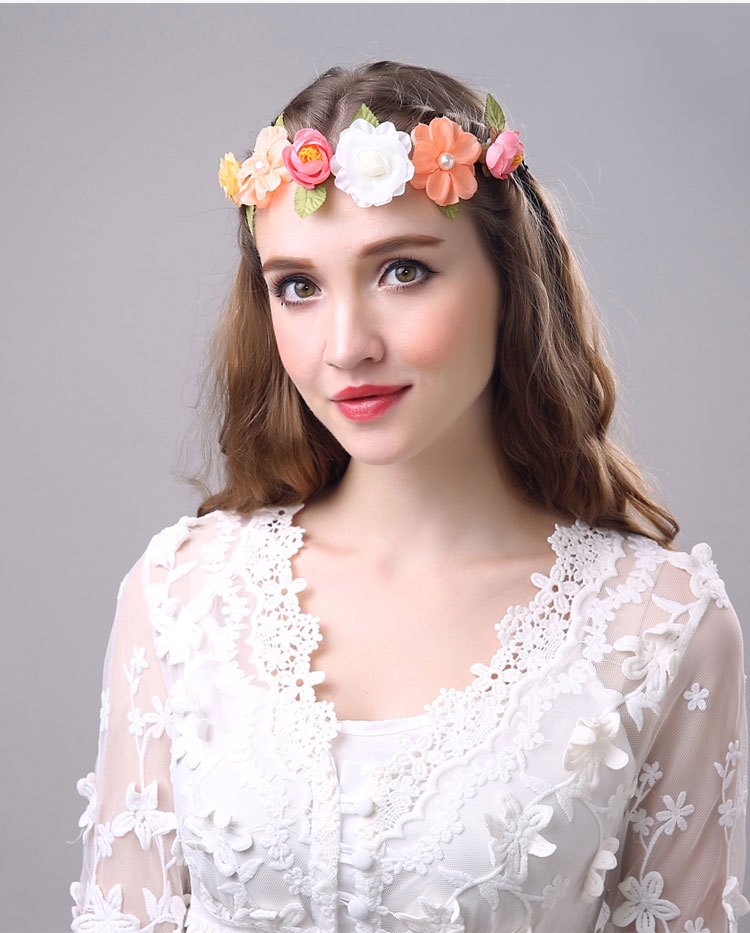 2018 Women Girl Rose Flower Crown Wreath New Wedding Bridal
