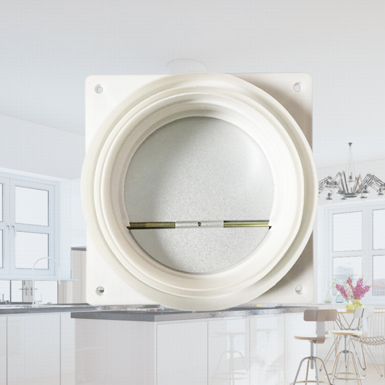 多用铁片止回阀 防逆阀 公共烟道止逆阀 抽油烟机防味阀 防烟宝