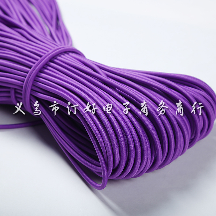 高强乳胶弹力松紧绳户外用品绳圆形松紧绳箱包座椅配件