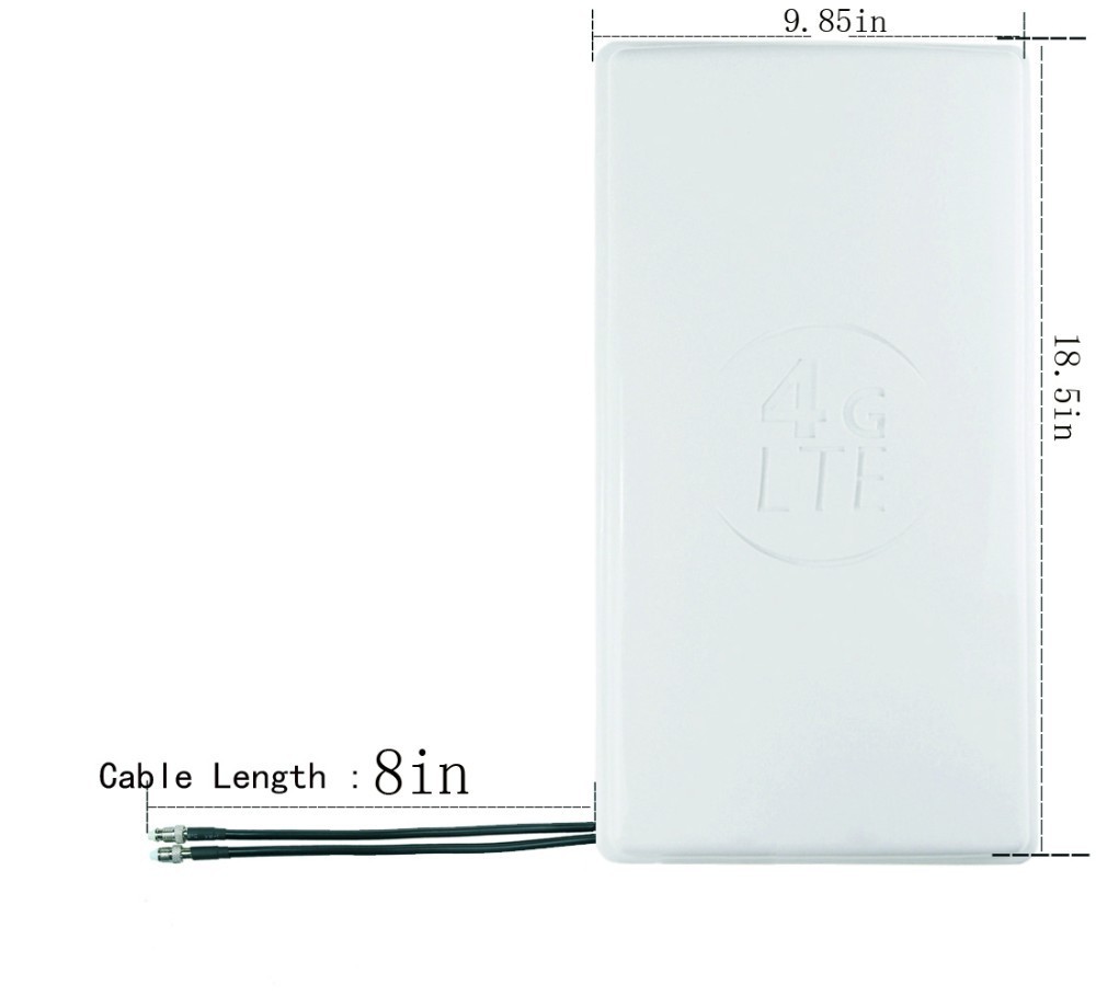 新款 4G 24DB LTE室外平板定向天线 SMA/TS9/CRC9 接口