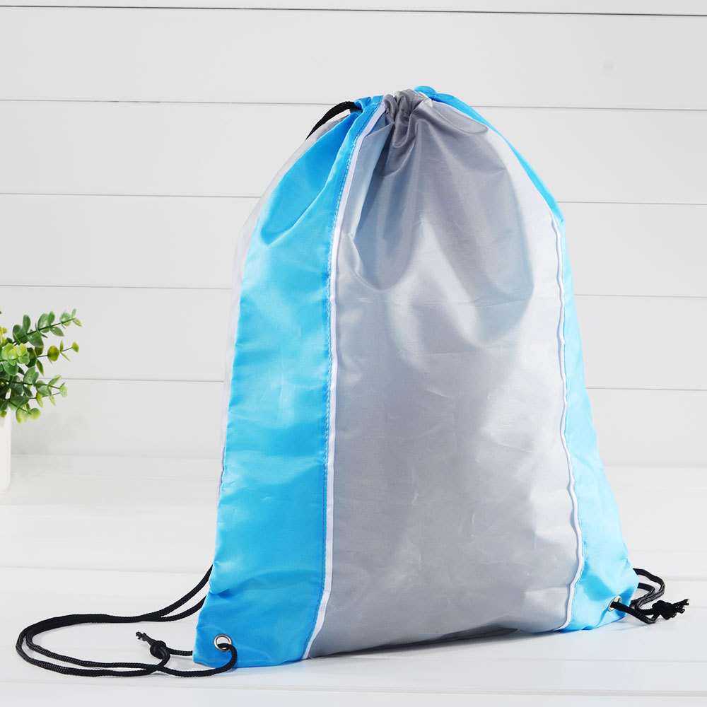 定做尼龙束口袋210d牛津布涤纶抽绳袋简易双肩背包可印logo参赛包