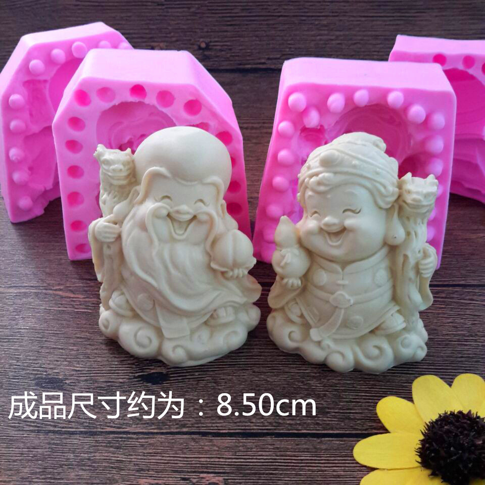 Shougong shoupo fondant molde de silicona molde de pastel de chocolate jabón molde de jabón herramienta para hornear