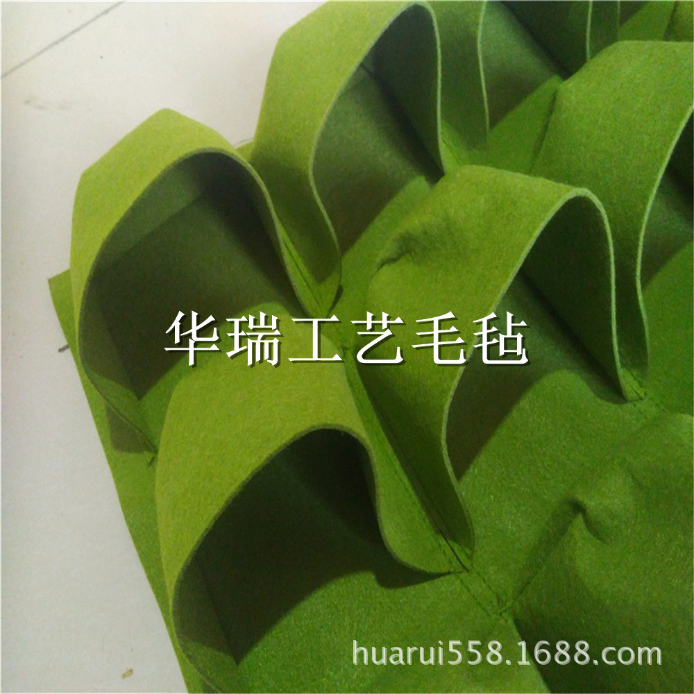 厂家出加厚加大壁挂式毛毡植物袋种植袋无纺布植物袋育苗容器袋