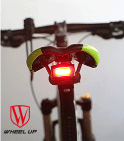 Clearance WHEEL UP Cycling Bike light Taillight Anti-theft LED Bicycle Rear Tail Light USB Intelligent Sensor Remote Control Alarm Lamp 25
