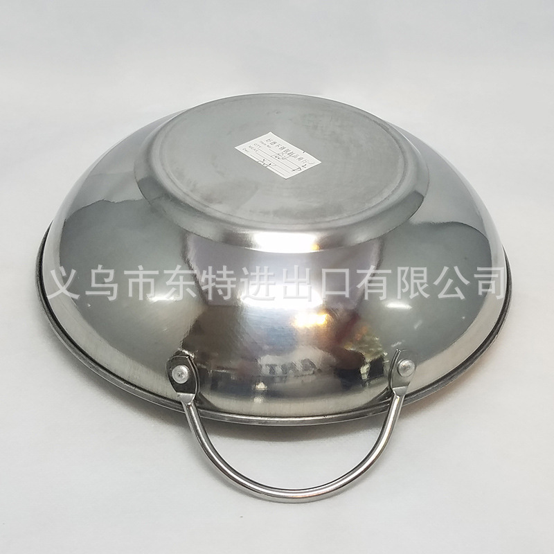 Factory direct sales of stainless steel bars, hotels, restaurants, double-eared flat-bottomed dry POTS, alcohol POTS, high-quality single-person POTS detail image 9