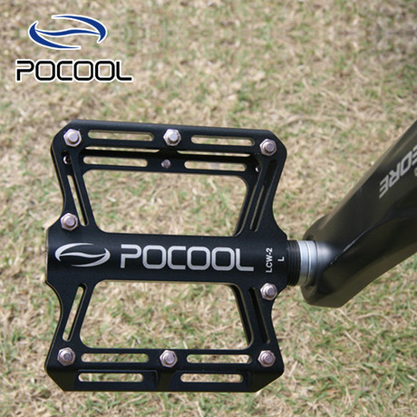 台湾pocool跑酷山地公路自行车 铝合金培林脚踏  脚踏板加工厂