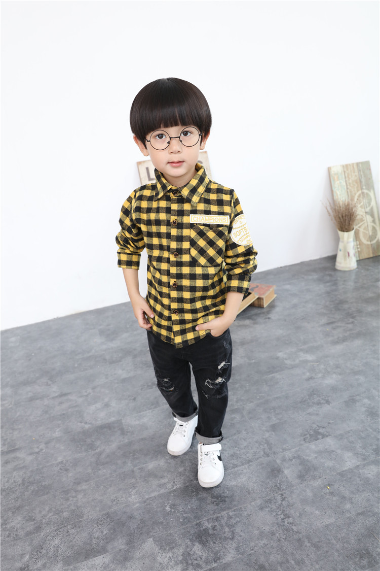 Chemise garcon à manche longue - Ref 2077353 Image 25