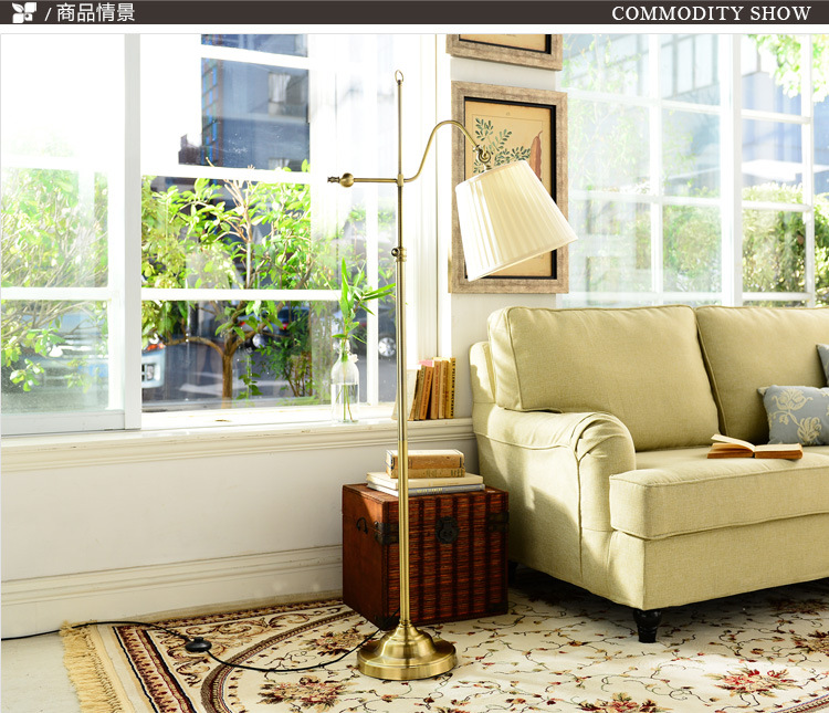 古铜升降落地灯款