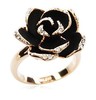 Fashionable accessory, small ring, Korean style, wholesale, flowered