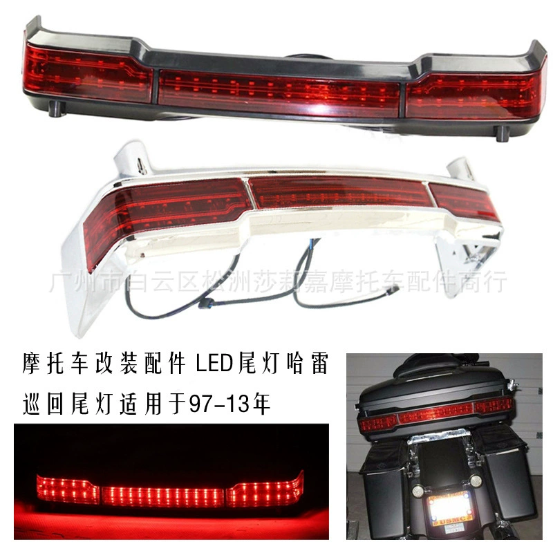 Аксессуары для модификации мотоцикла, светодиодный задний фонарь Harley, задний фонарь, подходящий для 97-13