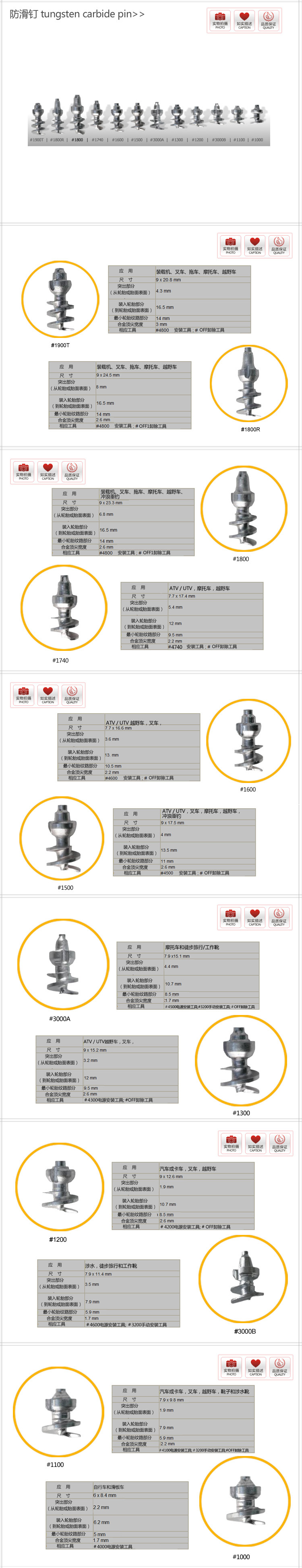 金信防滑钉