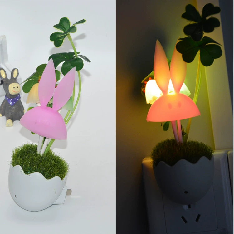 Подарочный кролик с изменяющимися цветными индукторными ночниками