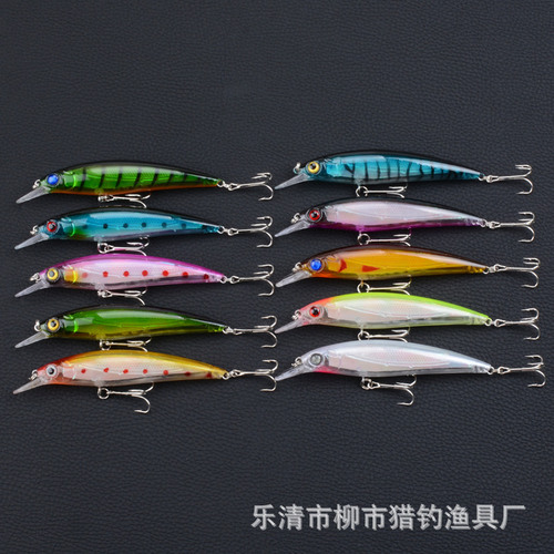 Foreign trade cross-border fake bait suspended in water laser bionic fishing bait Mino 13.4g Luya bait hard bait cocked mouth