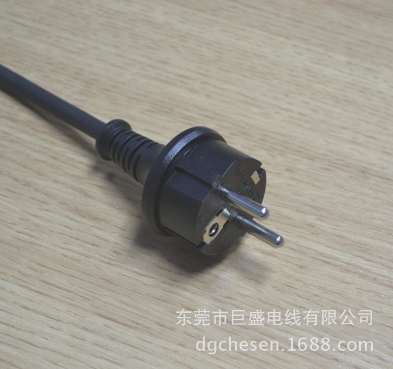 供应IP44欧洲防水插头 户外防水延长线  欧规插头IP44电源线