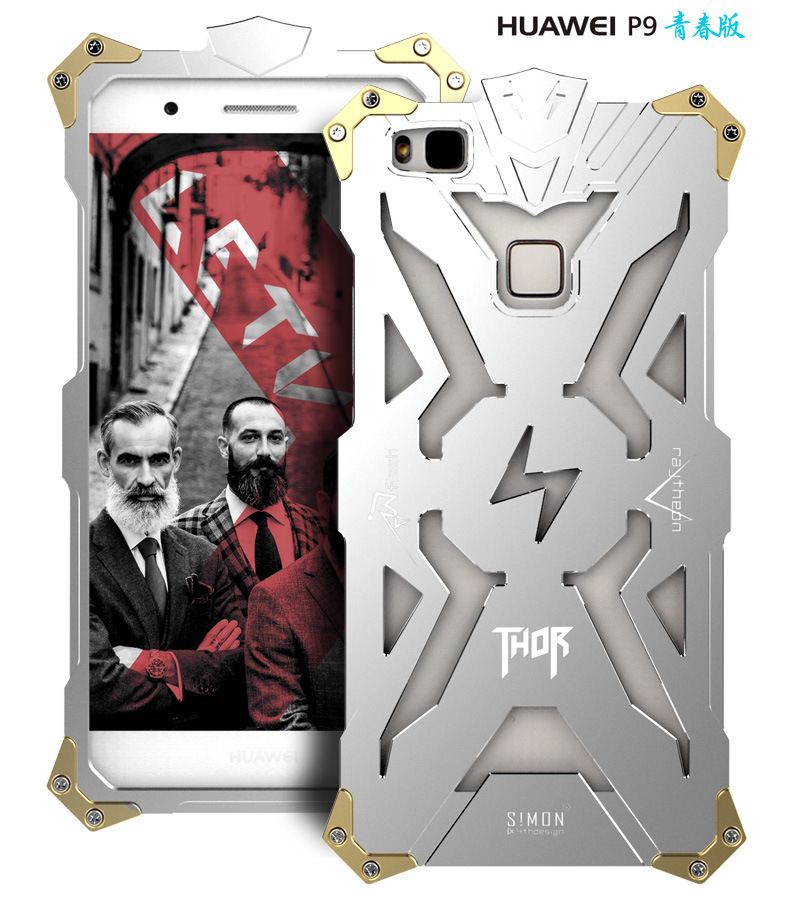 SIMON THOR Aviation Aluminum Alloy Shockproof Armor Metal Case Cover for Huawei P9 Plus & Huawe P9 & Huawei P9 Lite