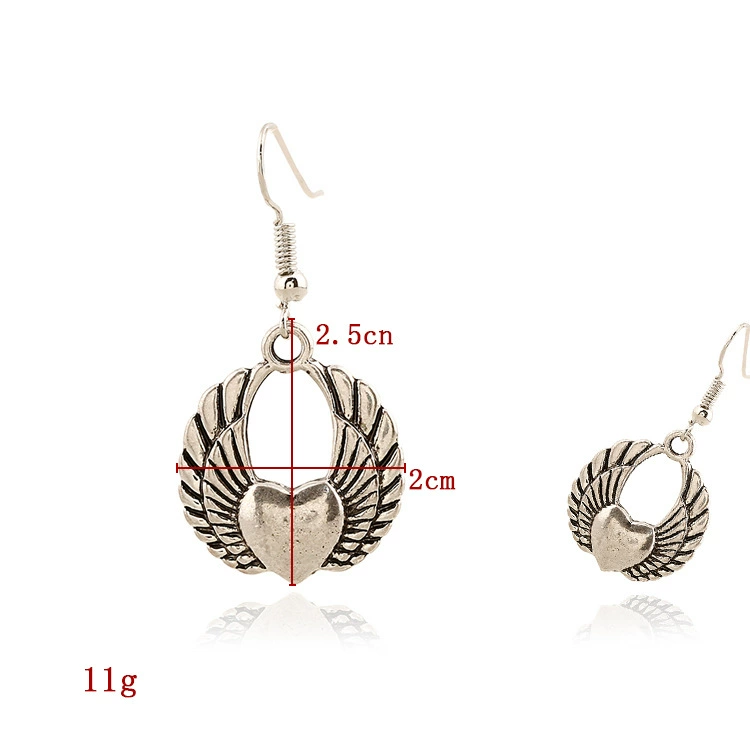 Пretro глянцевые серьги с сердцем, Aliexpress, ebay, оптом