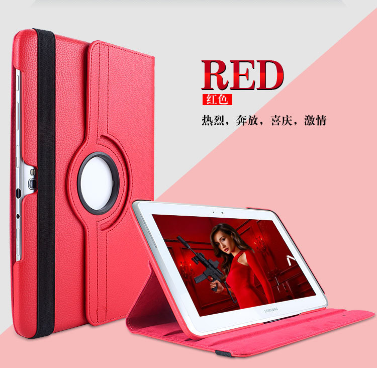 For Samsung GALAXY Tab 2 P5 100 360 Rotating Leather Case Samsung 10.1 Protective Case