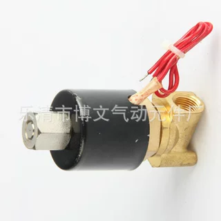 2W040-10K常开铜体疏水管道阀 3分PT3/8铜体二通电磁阀 气阀油阀