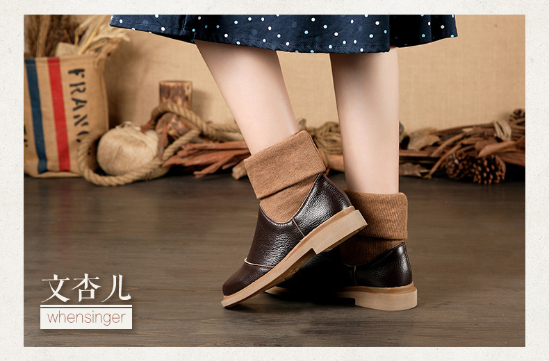 Bottes femme WEN XINER en En cuir - Ref 3355544 Image 55