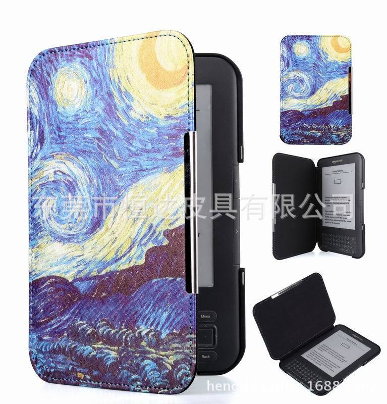 Suitable for Amazon kindle 3 E-book Protective Cover kindle 3 Generation keyboard Leather Case Suitable for Amazon kindle 3 E-book Protective Cover kindle 3 Generation keyboard Leather Case