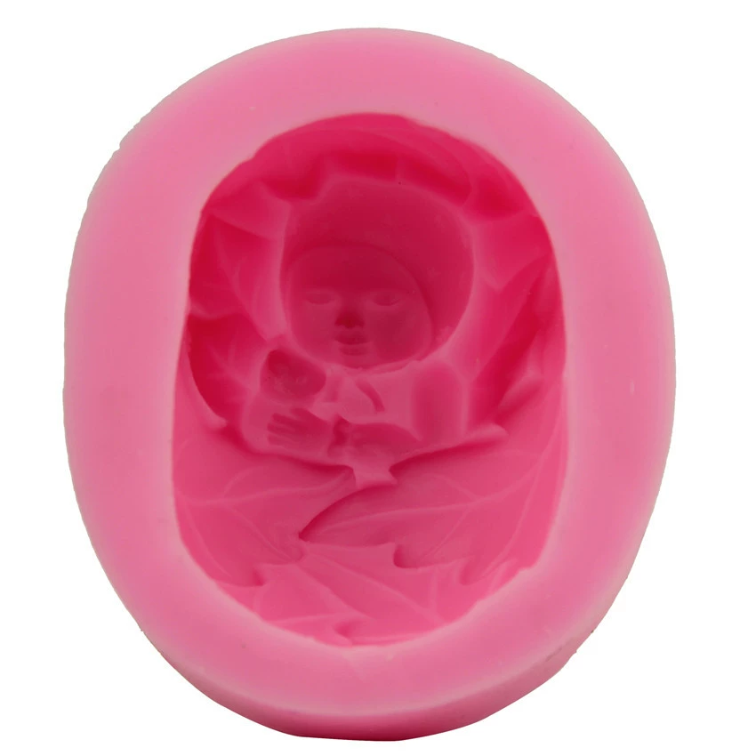 Children's mold, silicone three dimensional fondant, 3D, handmade