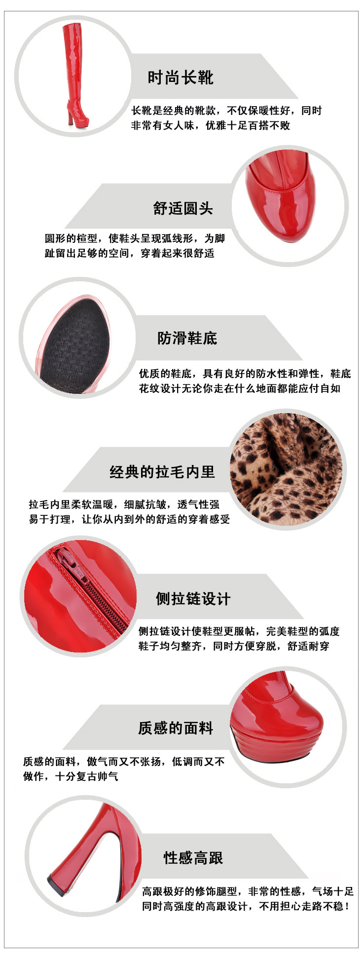 Bottes femme en En cuir - Ref 3354938 Image 6