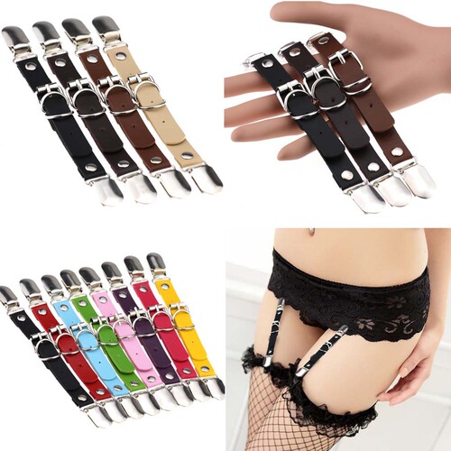 Factory direct sales Harajuku double-headed duckbill leather punk hip-hop hip-hop leg rings sexy body shaping garter belt garter clip
