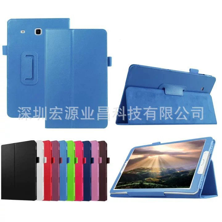 Подходит для планшета TAB E 8.0 защитный чехол T285 T377 кожаный чехол с узором «личи», двускладная подставка T280