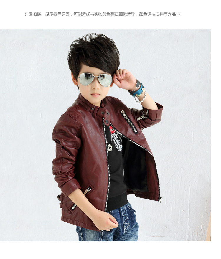 Veste pour garcon en cuir - Ref 2159328 Image 15