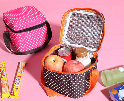 廠家直銷韓國牛津布條紋便當冰包 保冷保溫包旅行野餐飯盒袋 定做