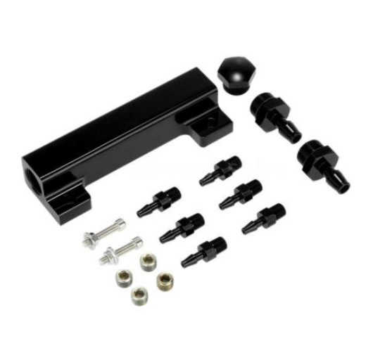 汽车改装涡轮排气泄压阀提高真空进气歧管6端口转接座 1/8 NPT