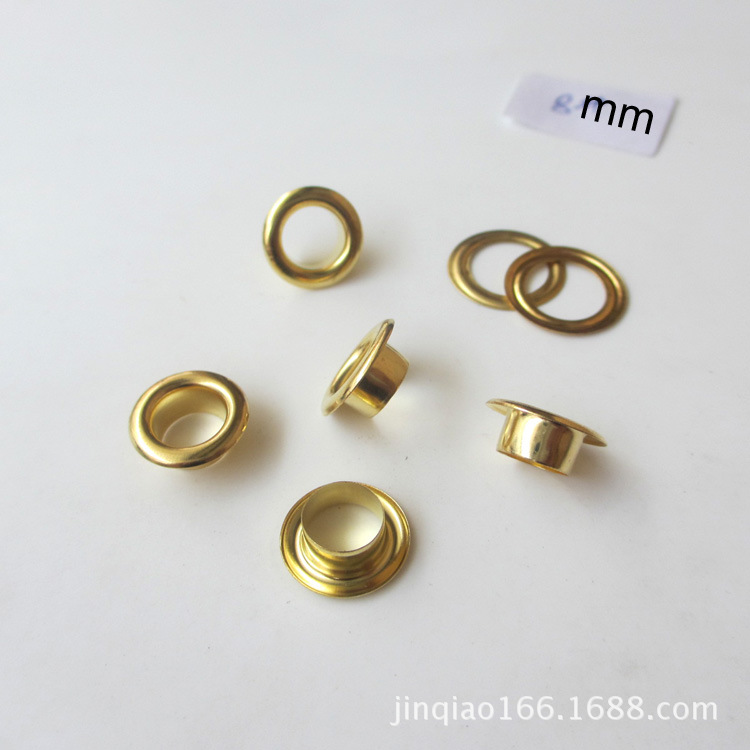 8mm鸡眼金色