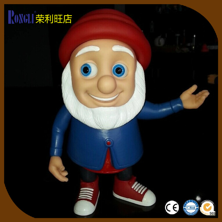 Vinyl technology make Santa Claus Doll Piggy bank