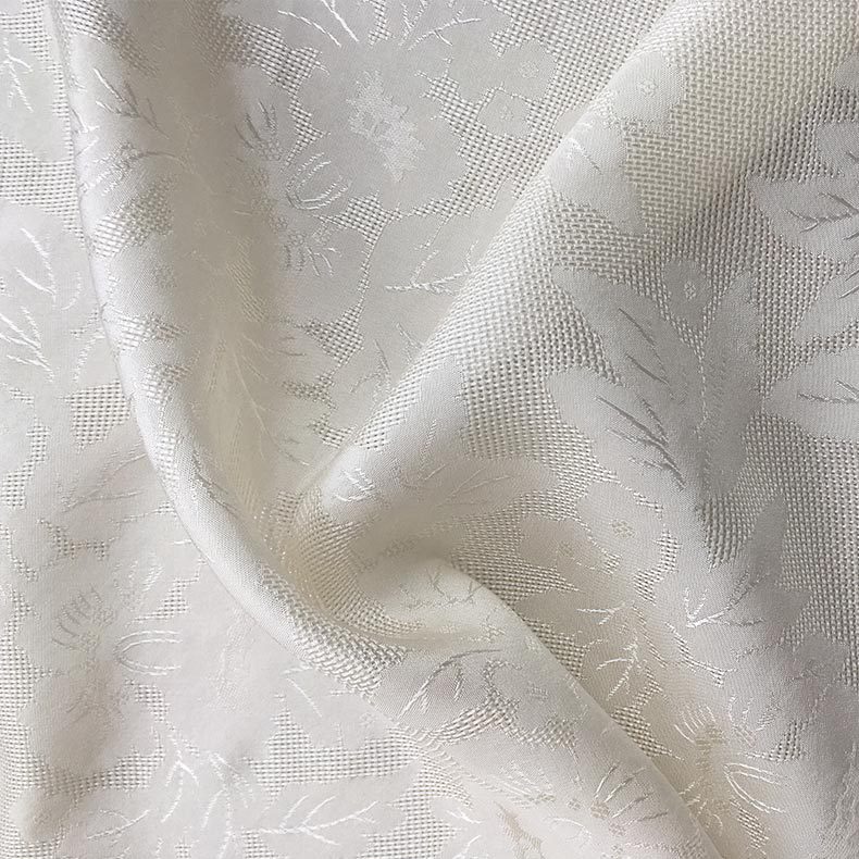 桑榨花绸 优质桑蚕丝提花面料，连衣裙衬衫面料定 制