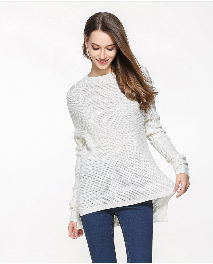 plus size thin knit sweater loose top NSYH16546